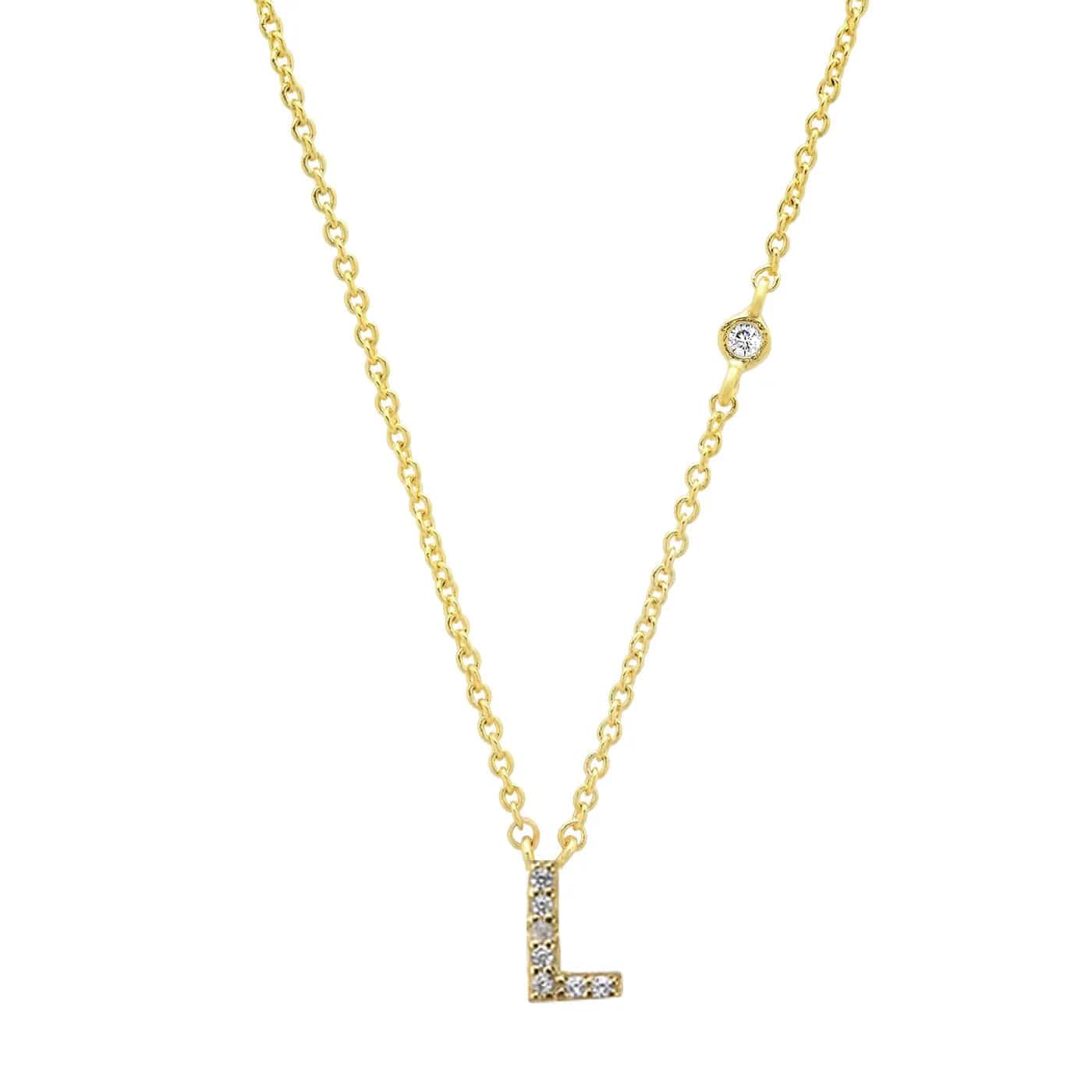 ANDYWEN 925 Sterling Silver Gold Small 26 Letters A- Z Zircon CZ Pendant Monogram Necklace Me 2020 Initial Alphabet M A Jewelry Gold L Kristalmoon