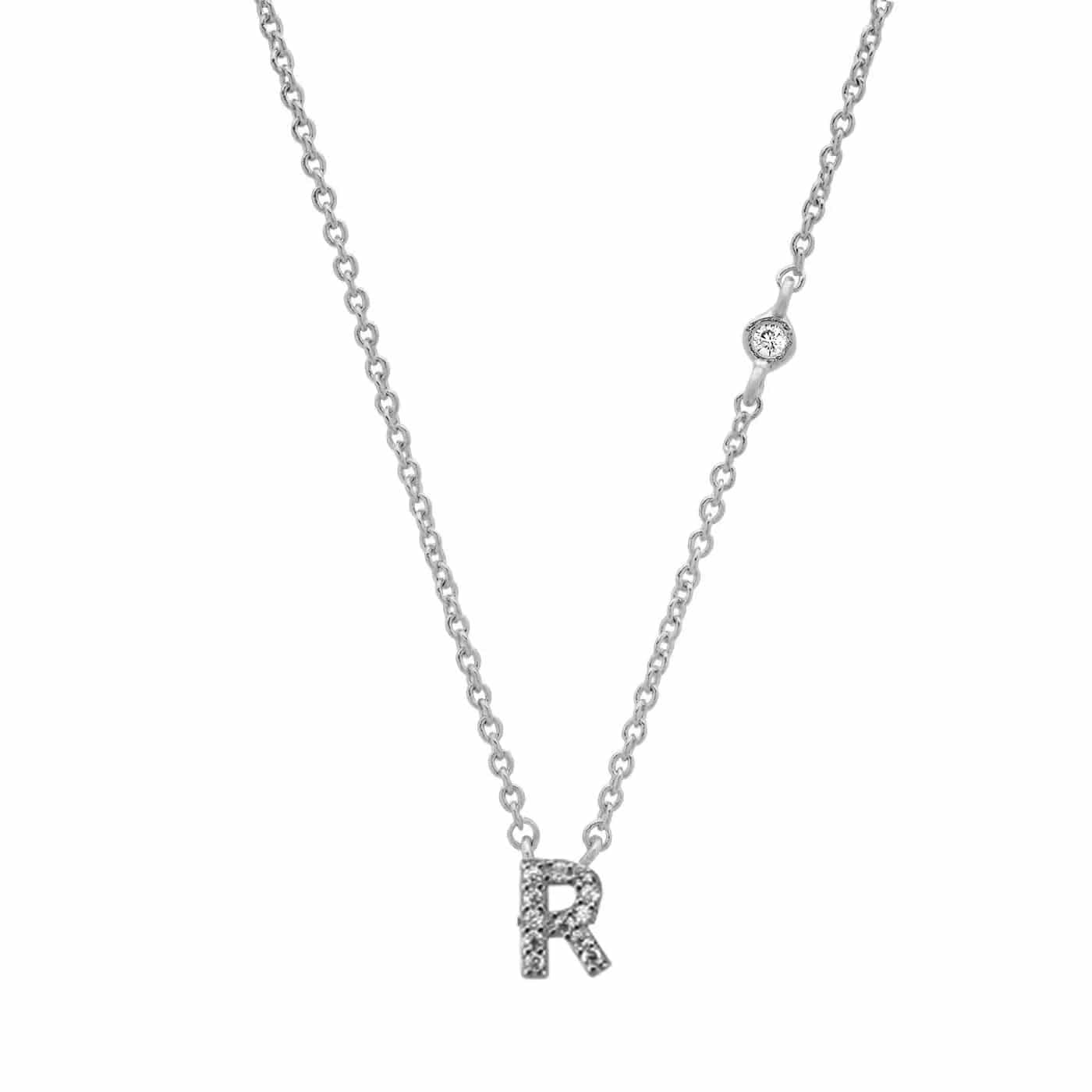 ANDYWEN 925 Sterling Silver Gold Small 26 Letters A- Z Zircon CZ Pendant Monogram Necklace Me 2020 Initial Alphabet M A Jewelry Silver R Kristalmoon