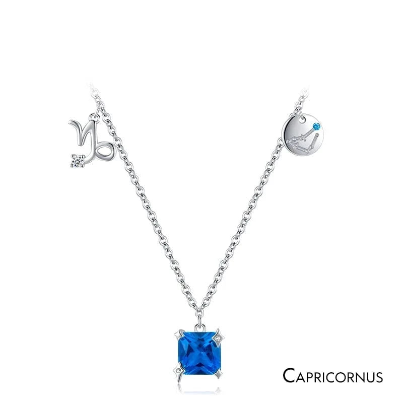 Astrum Constellation Birthstone Necklace Capricornus Kristalmoon