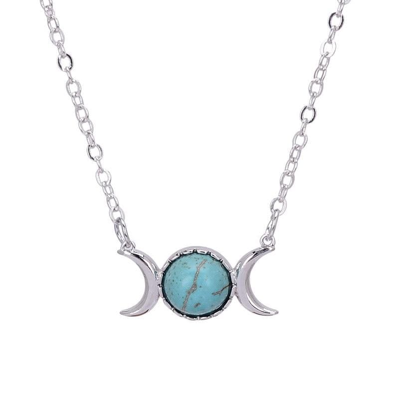 Abundance Moonstone Necklace Turquoise Kristalmoon
