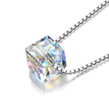 Arise Crystal Cube Necklace Kristalmoon