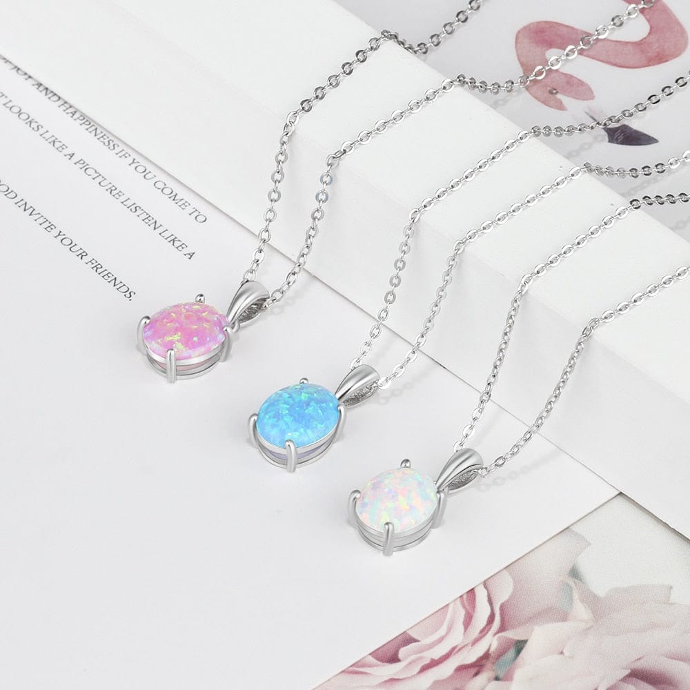 Aurora Opal Necklace Kristalmoon