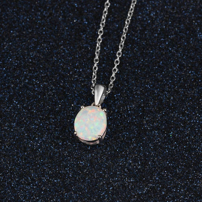 Aurora Opal Necklace Kristalmoon