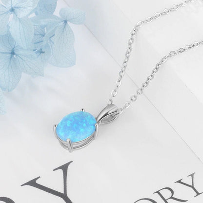 Aurora Opal Necklace Kristalmoon