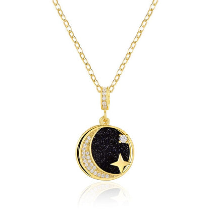 Dreams Moon Star Necklace Kristalmoon