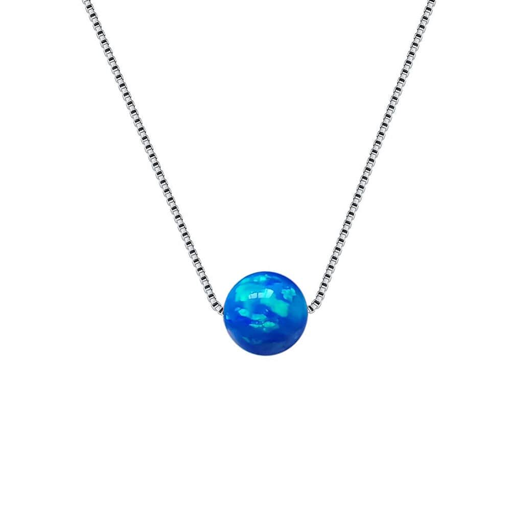 Embody Hope Opal Necklace Blue Opal Kristalmoon