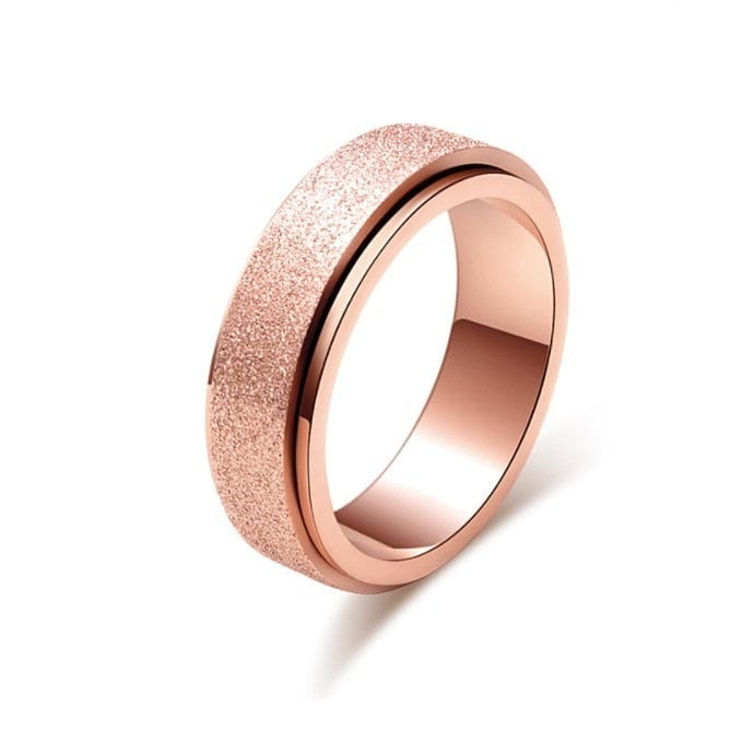 Essence Anti-Anxiety Spinner Ring 6 / Rose Gold Kristalmoon