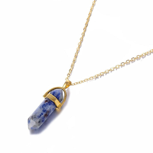 Lapis Lazuli Crystal Necklace Lapis Lazuli Kristalmoon