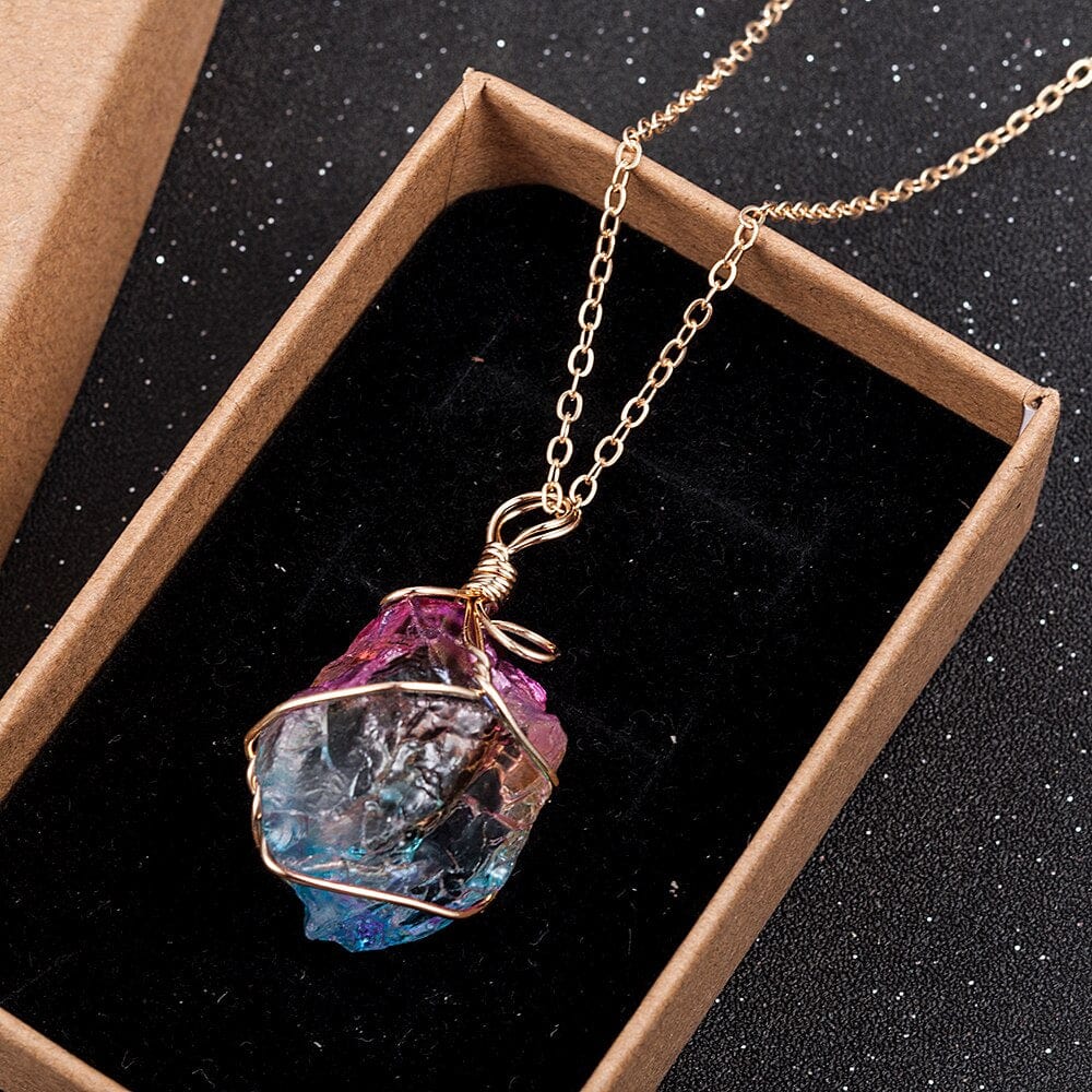 Rainbow Quartz Necklace Kristalmoon