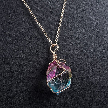 Rainbow Quartz Necklace Kristalmoon