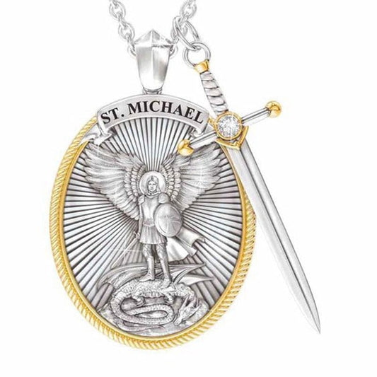 St. Michael Archangel Necklace Kristalmoon