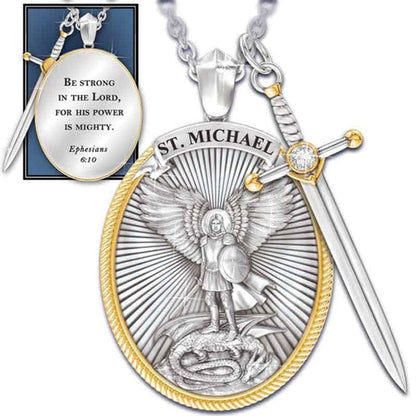 St. Michael Archangel Necklace Kristalmoon