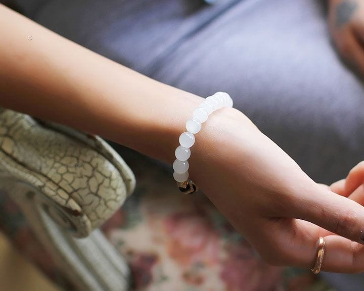 White Chalcedony Clarity Bracelet Kristalmoon