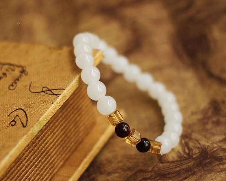 White Chalcedony Clarity Bracelet Kristalmoon