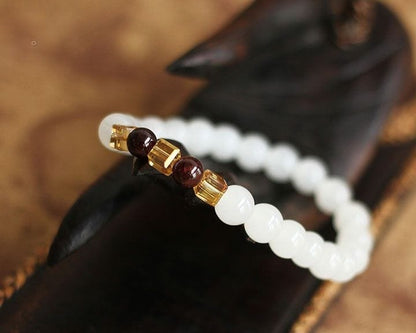 White Chalcedony Clarity Bracelet Kristalmoon